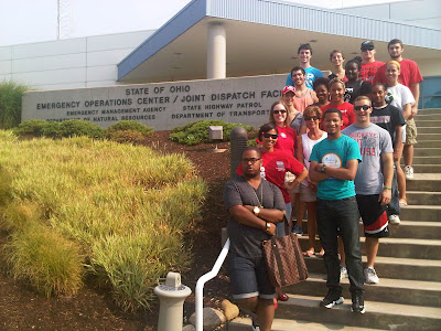 Student volunteers from The Ohio State University assist the Ohio state Emergency Management Agency and the Ohio National Guard on July 3, 2012 